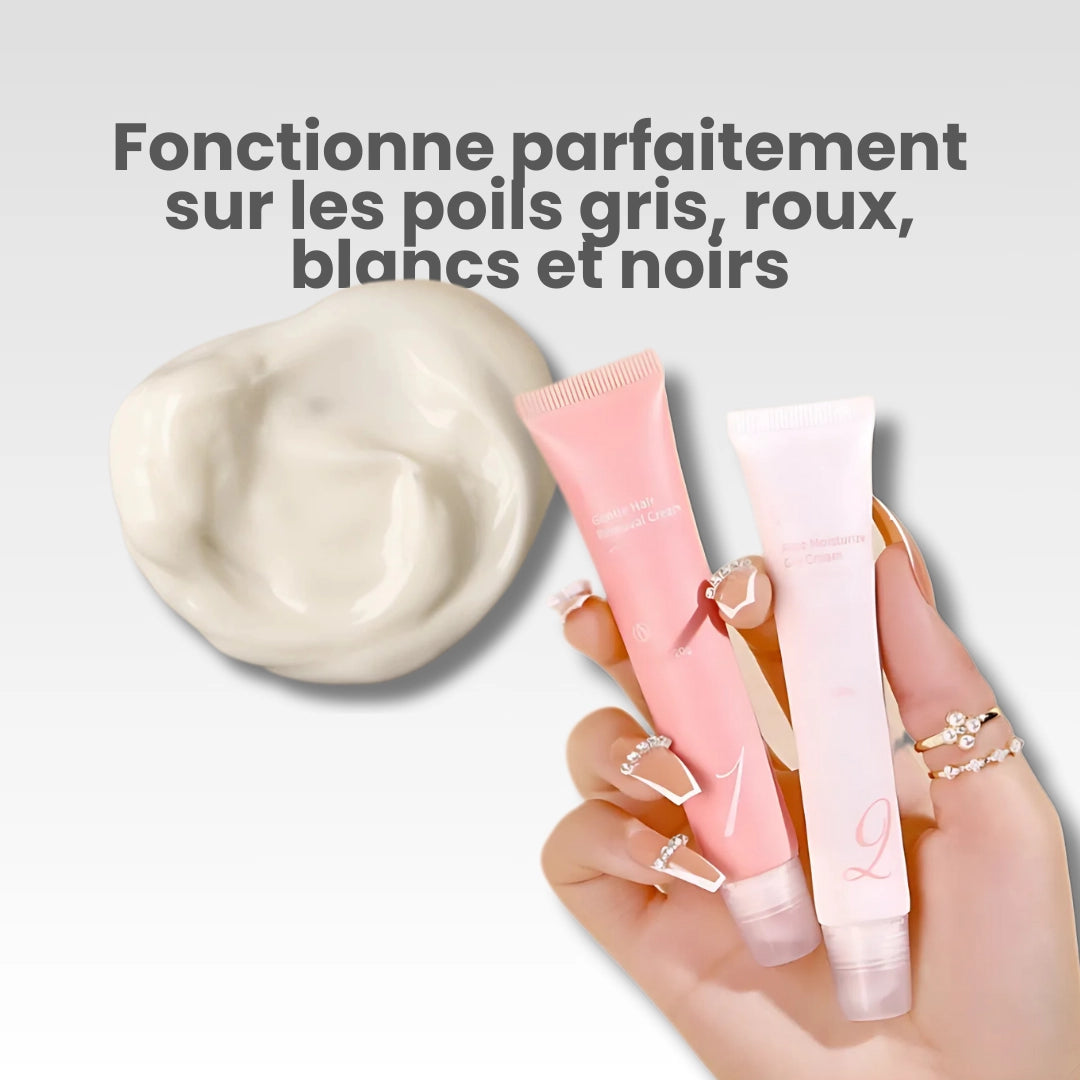 Crème dépilatoire et hydratante visage