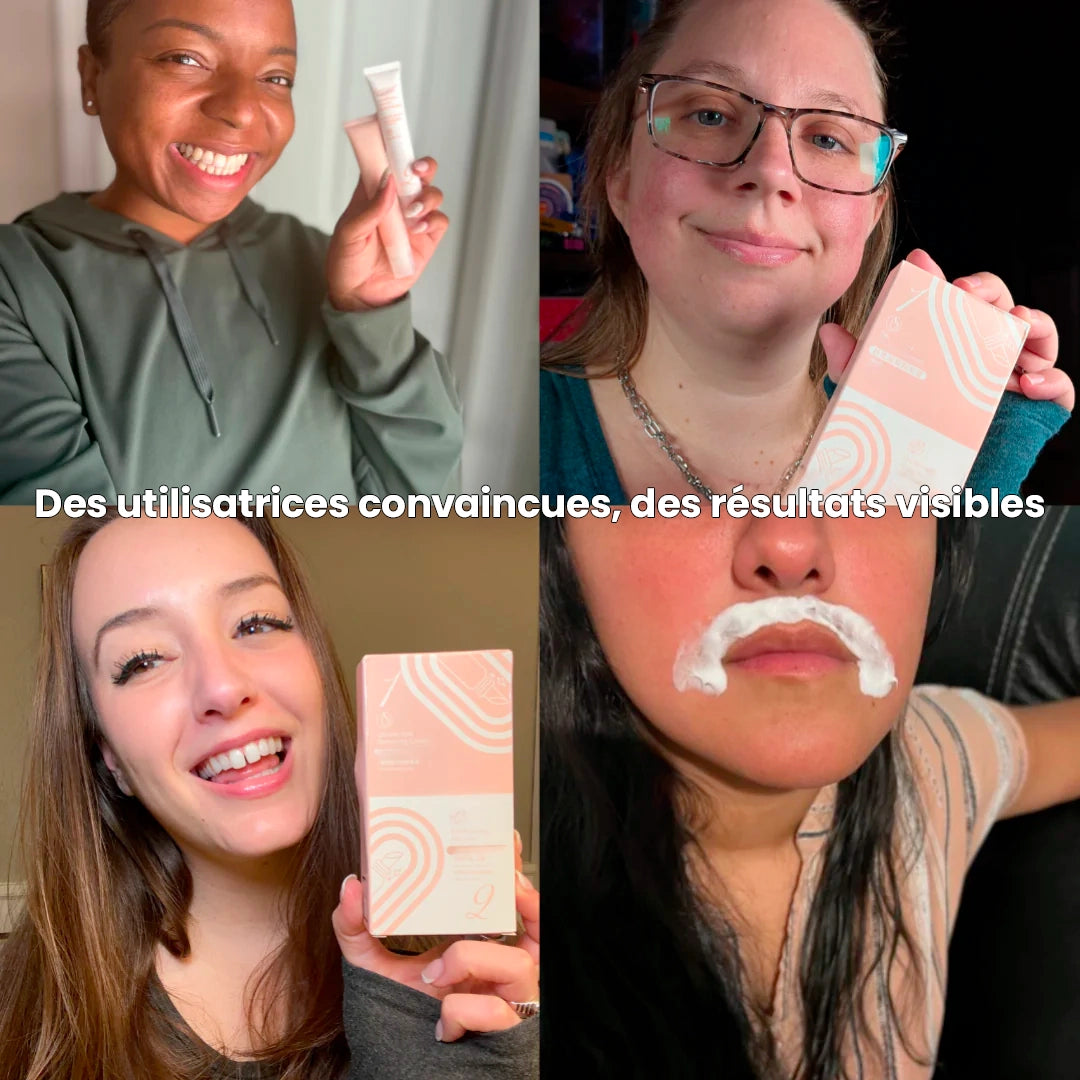 Crème dépilatoire et hydratante visage