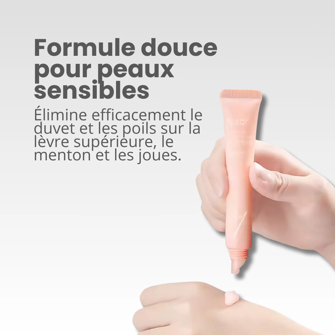Crème dépilatoire et hydratante visage